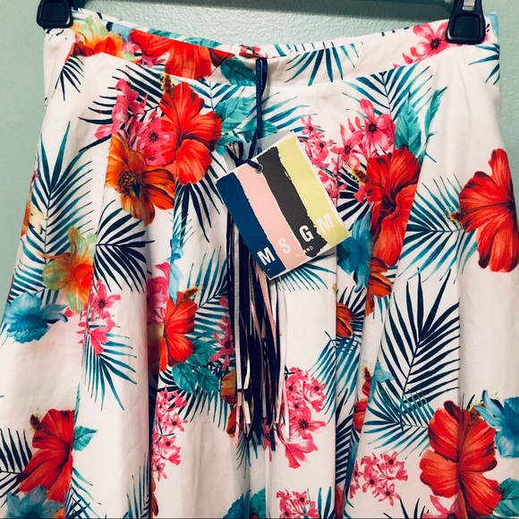 🆕 MSGM Milano Girls' Floral Print A-Line Skirt🌺 - Picture 3 of 8